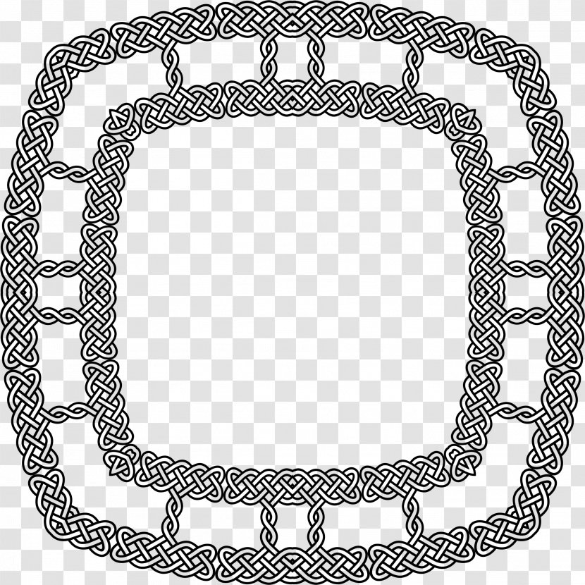 Borders And Frames Picture Celtic Knot - Art - Oval Border Transparent PNG
