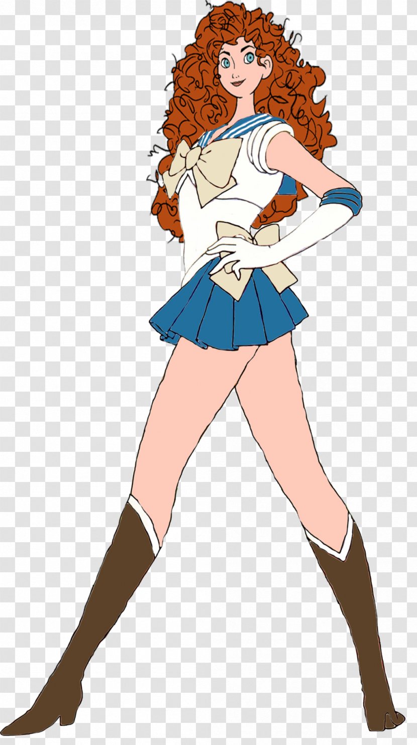 Sailor Moon Ariel Jupiter Merida Vanessa Doofenshmirtz - Silhouette Transparent PNG