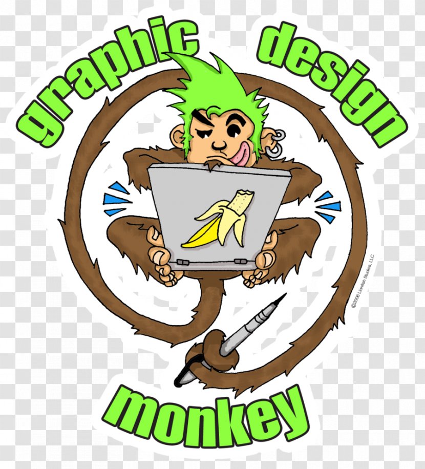 Human Behavior Cartoon Logo Clip Art - Monkey Illustration Transparent PNG