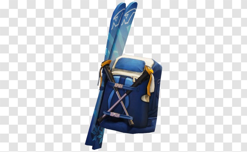 Fortnite Battle Royale Mogul Skiing Backpack - Electric Blue Transparent PNG