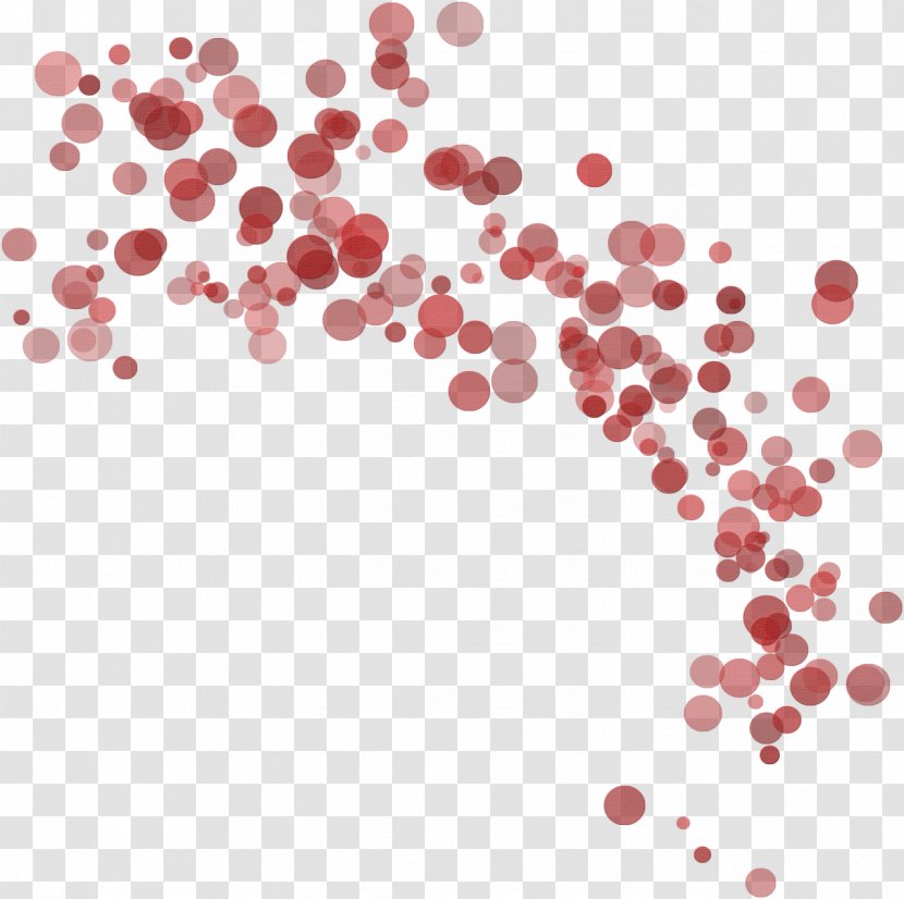 Floating Dots Red Circle - Chinoiserie Transparent PNG