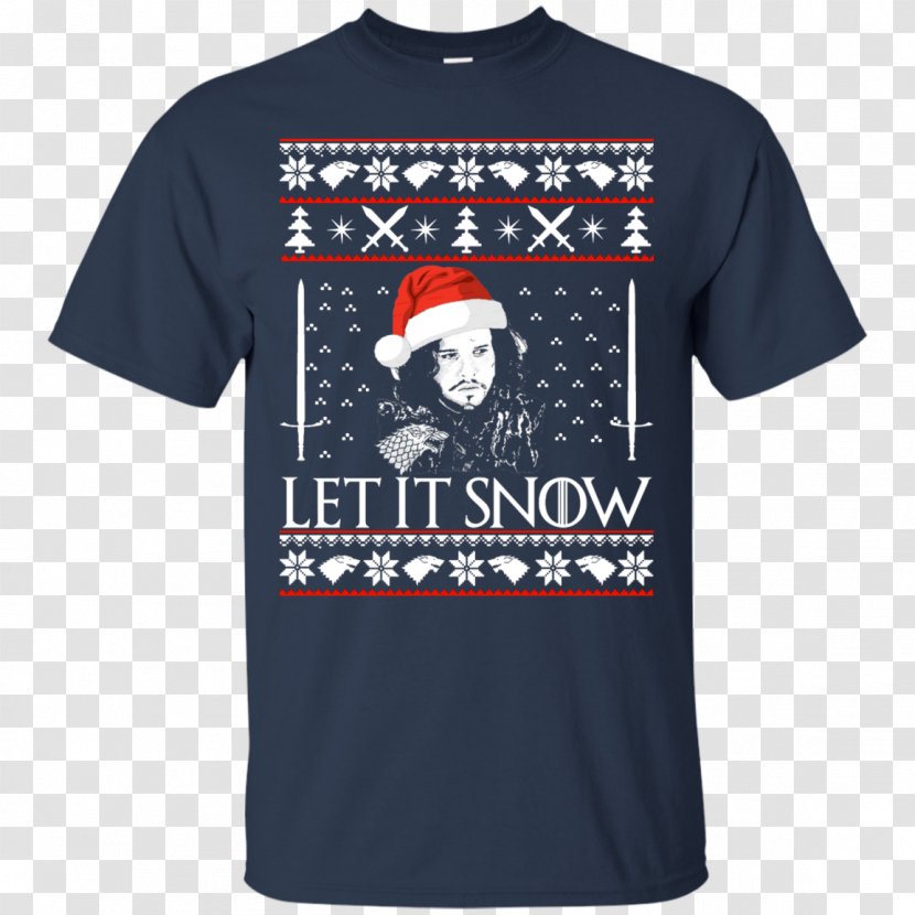 Jon Snow T-shirt Hoodie Christmas Jumper Sweater - Top Transparent PNG