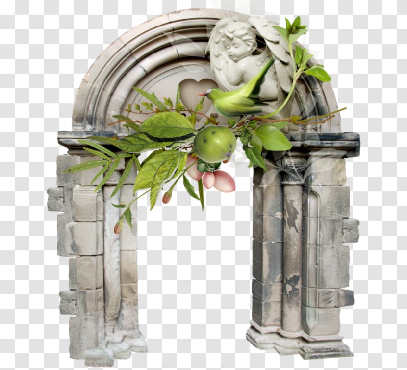 Castle Floral Design Column Statue Clip Art - De Transparent PNG