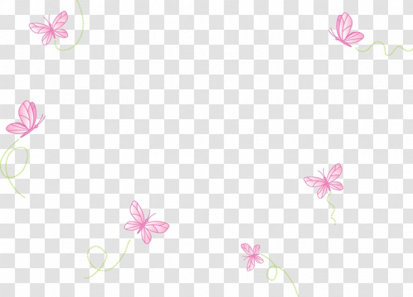 Petal Pattern - Magenta - Beautiful Pink Butterfly Transparent PNG