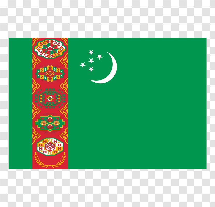 Flag Of Turkmenistan Uzbekistan - Turkmen Transparent PNG