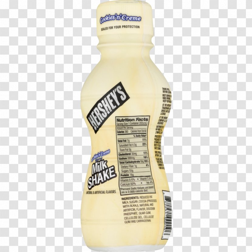 Hershey's Cookies 'n' Creme Milkshake And Cream The Hershey Company - Walmart - Milk Shakes Transparent PNG