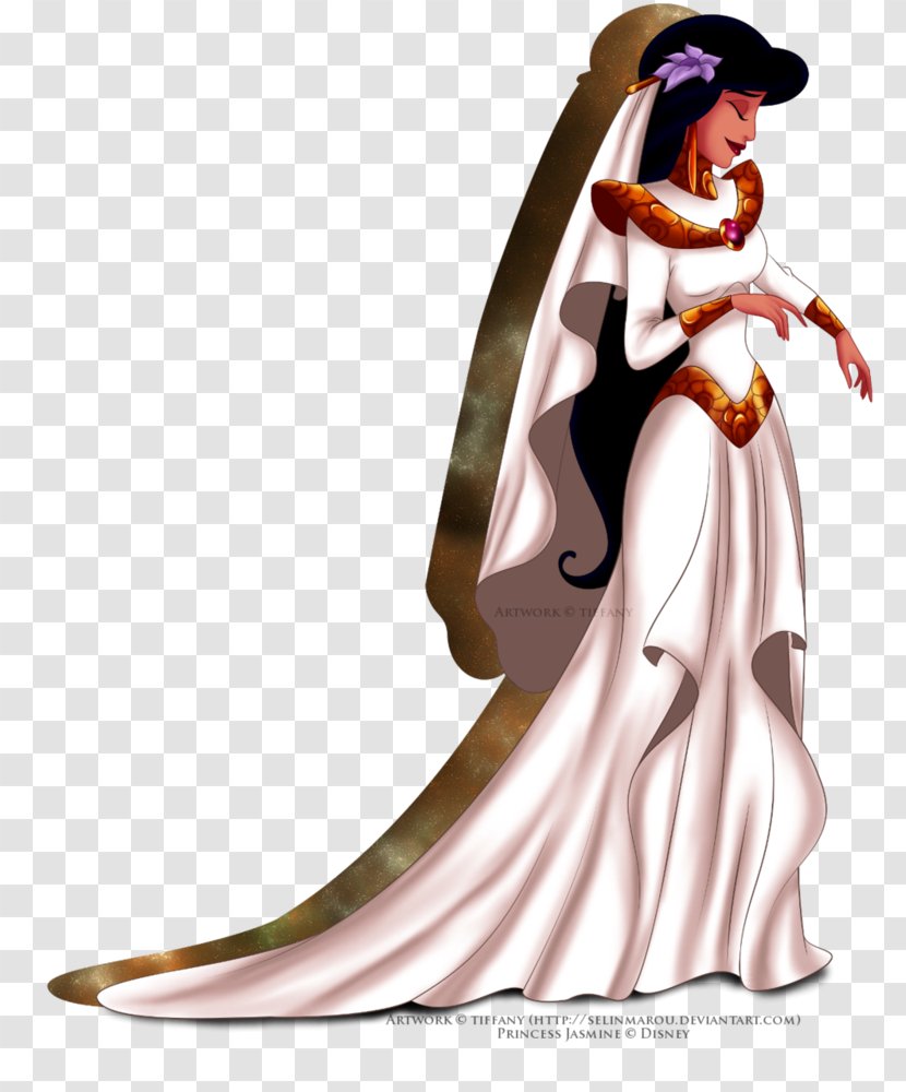 Princess Jasmine Disney Wedding Dress The Walt Company - Cartoon Transparent PNG