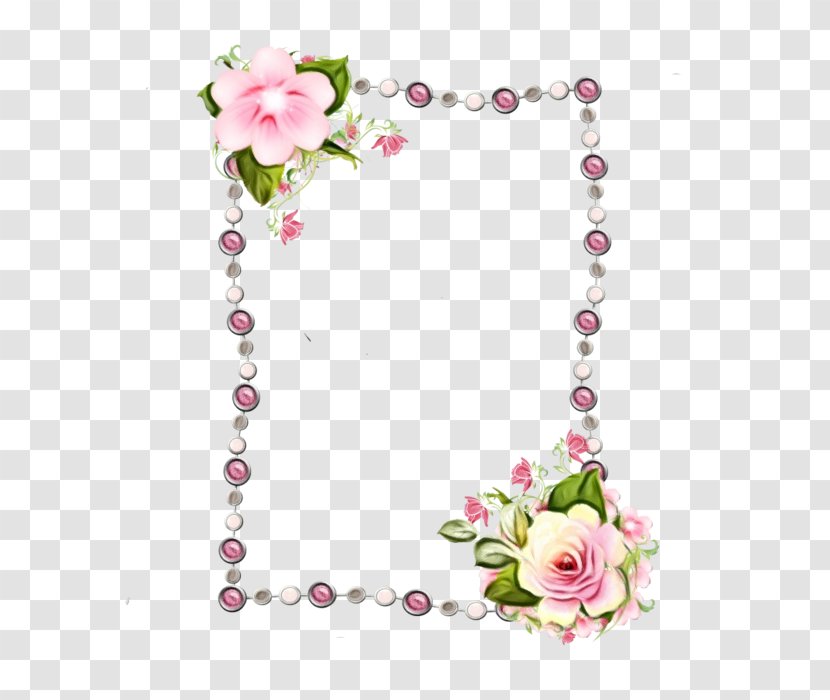 Watercolor Flower Wreath - Picture Frame Heart Transparent PNG
