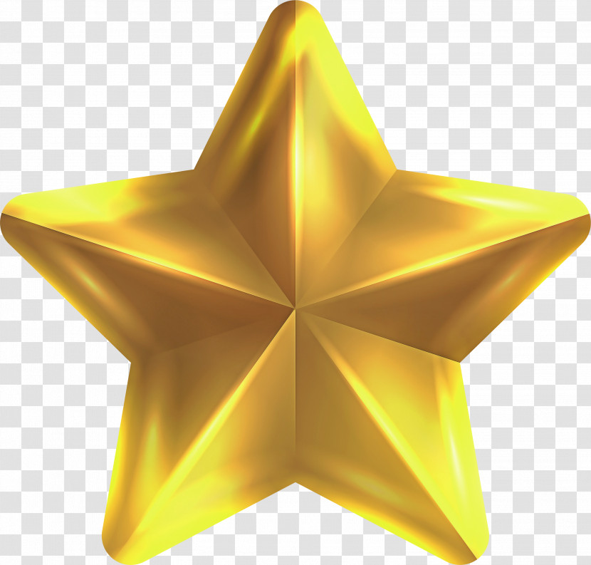 Yellow Star Transparent PNG