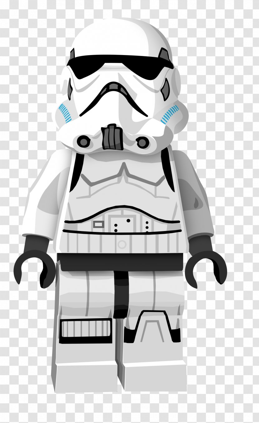 Stormtrooper Lego Minifigure Star Wars - White Transparent PNG