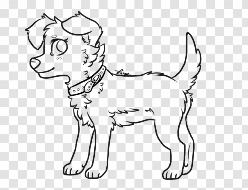 Puppy Dog Breed Whiskers Line Art - Silhouette Transparent PNG