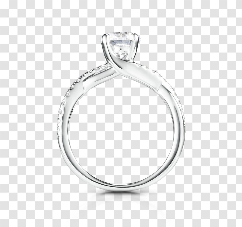 Sylvie Collection Engagement Ring Brilliant Diamond Cut - Solitaire Transparent PNG
