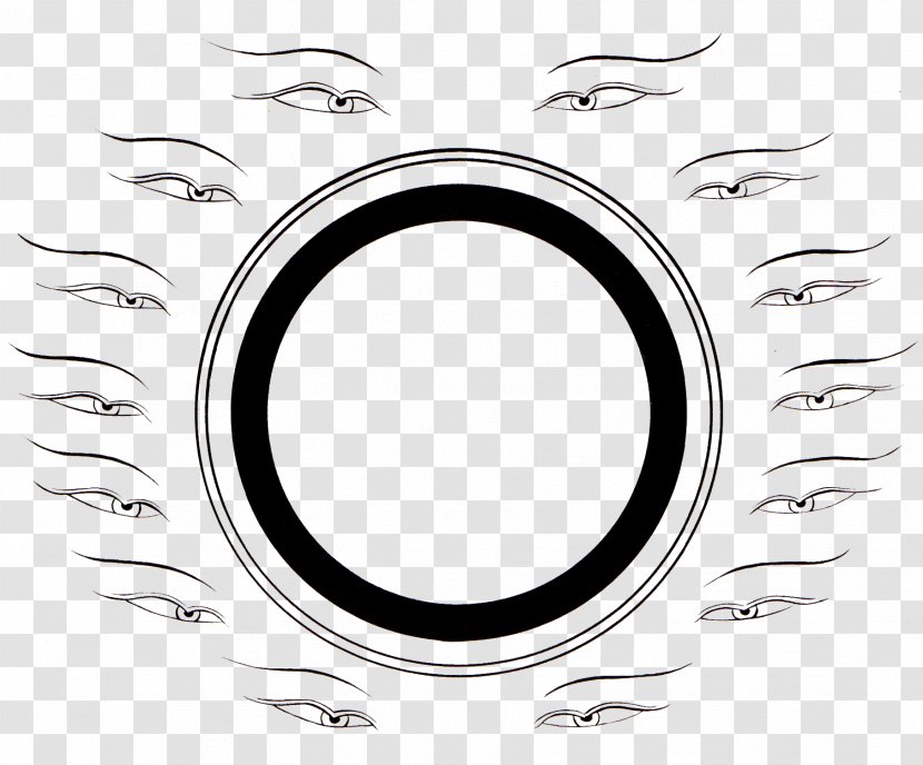 Eye Font Point Pattern Line Art - Silhouette - Heart Transparent PNG