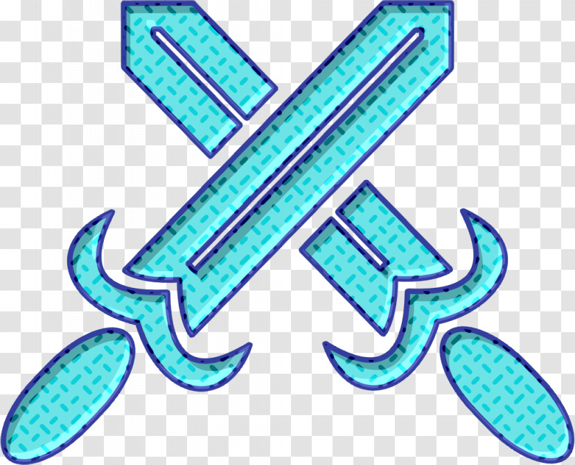 Cross Swords Icon Weapons Icon Fight Icon Transparent PNG