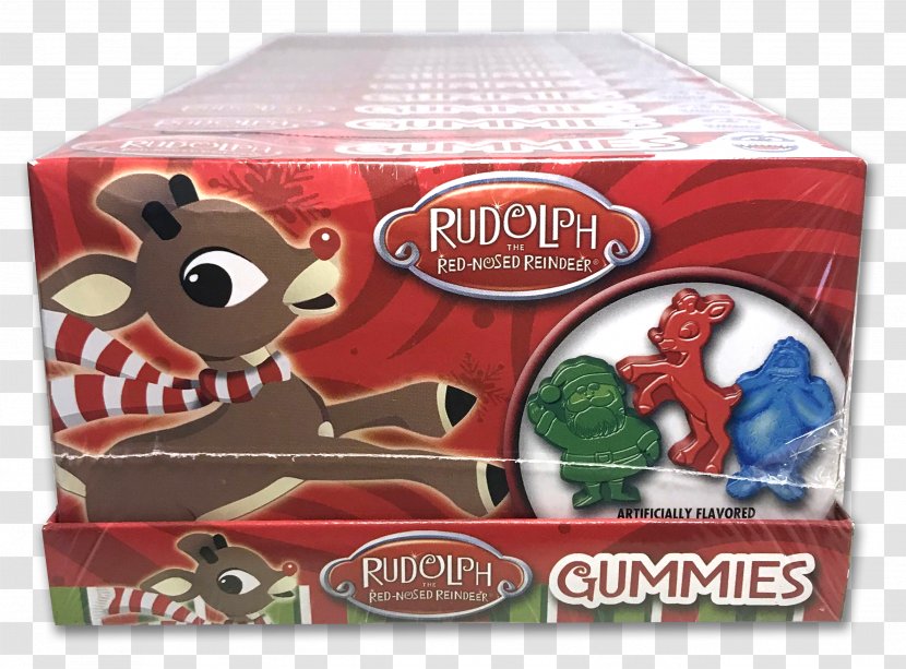 Rudolph Gummi Candy Reindeer Blue Raspberry Flavor 2.46 Oz - Strawberry - Gummy Bears Transparent PNG