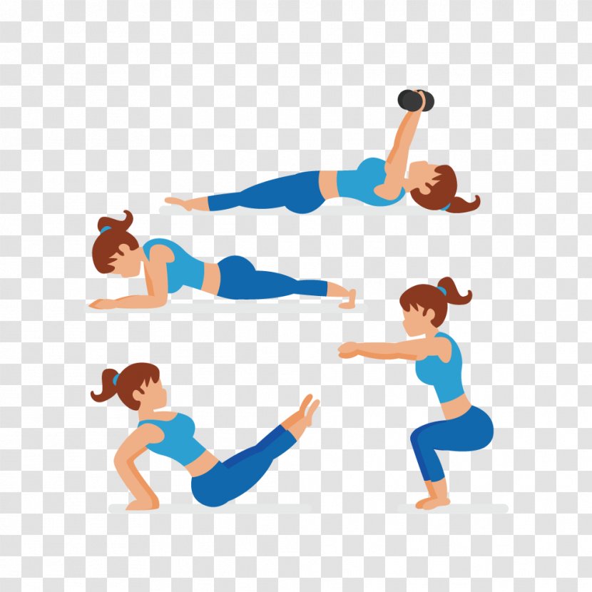 Stretching Physical Exercise - Area - Women Doing Exercises Transparent PNG