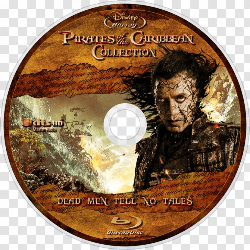 Pirates Of The Caribbean: Dead Men Tell No Tales Blu-ray Disc DVD Film - Label Transparent PNG