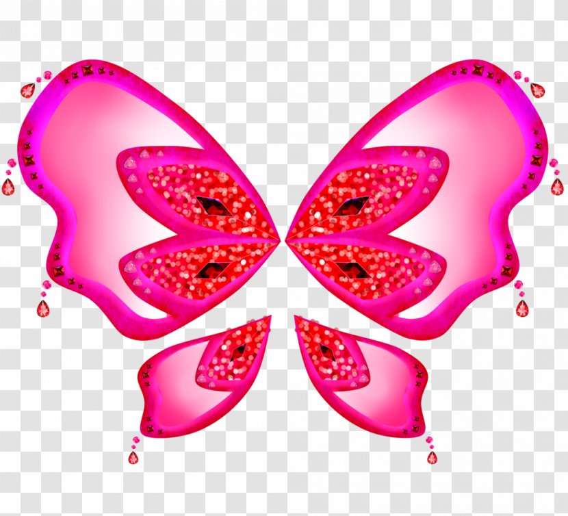 Pink M M. Butterfly - Moths And Butterflies - Tinkerbell Wings Transparent PNG