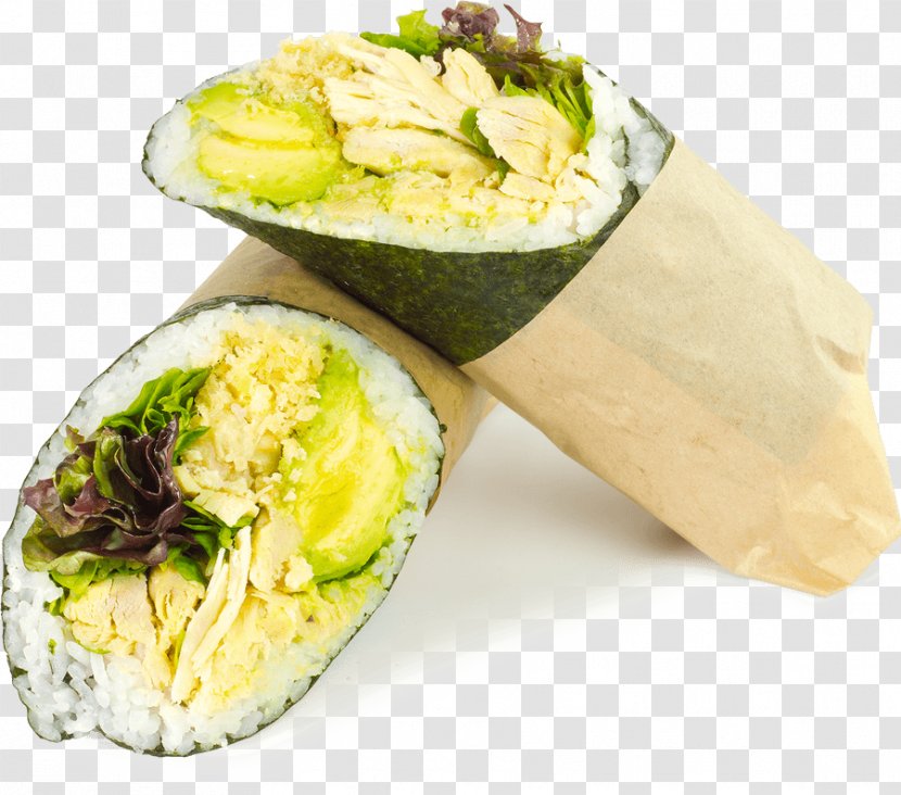 Japanese Cuisine Sushi Freak Burrito Vegetarian - Leaf Vegetable Transparent PNG