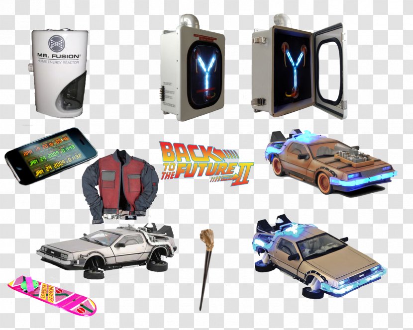 Dr. Emmett Brown DeLorean DMC-12 Back To The Future Time Machine - Dr - In Transparent PNG