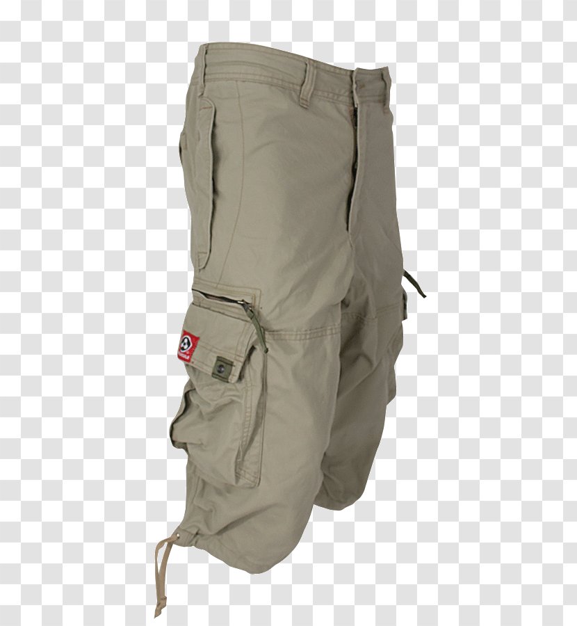 Cargo Pants Shorts Knickerbockers Pocket - Molecule - Khaki Transparent PNG