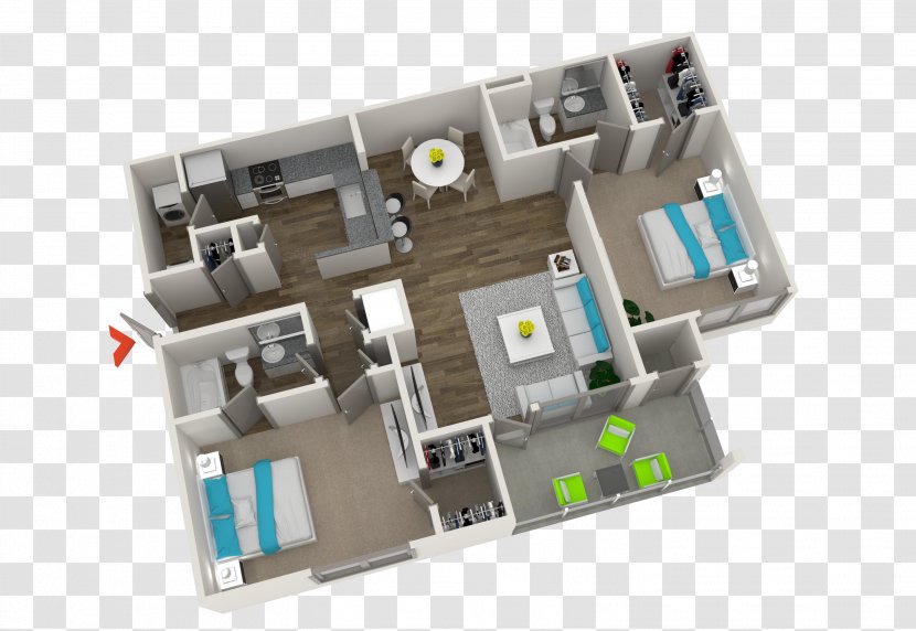 Electronic Component Floor Plan Plastic - Design Transparent PNG