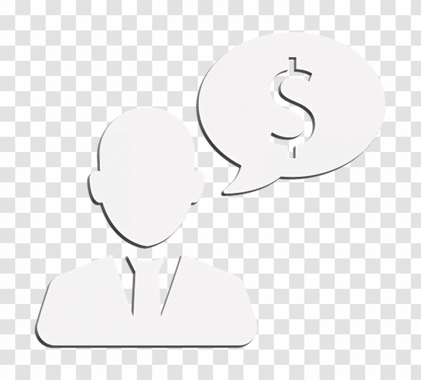 Business Man Talking About Cash Dollars Icon Money Icon Workers Icon Transparent PNG