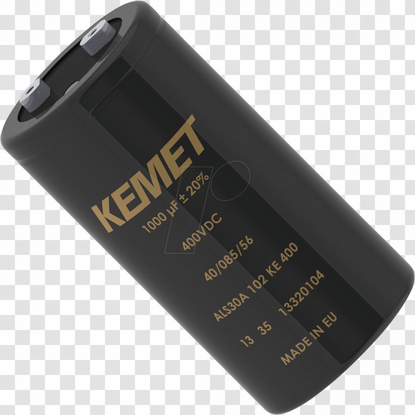 Aluminum Electrolytic Capacitor KEMET Corporation Aluminium - Capacitance - Aluminium30 Transparent PNG