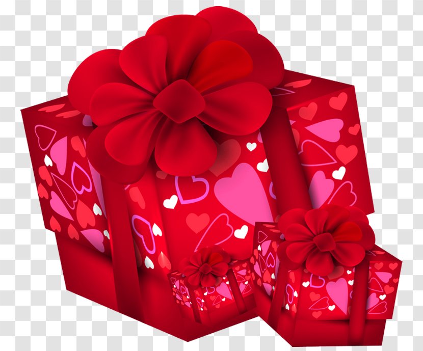 Valentine's Day Christmas Gift Clip Art - Tree - Valentines Boxes PNG Clipart Transparent PNG