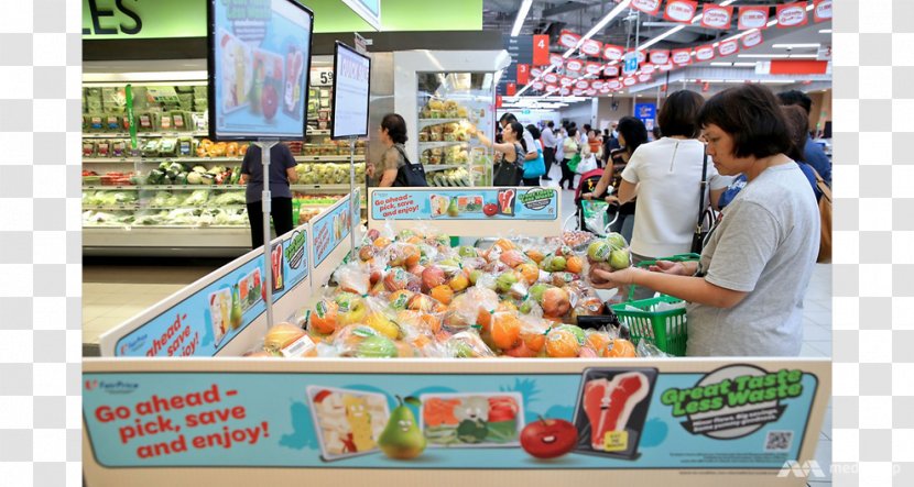 NTUC FairPrice Food Waste Minimisation Supermarket - Retail Transparent PNG