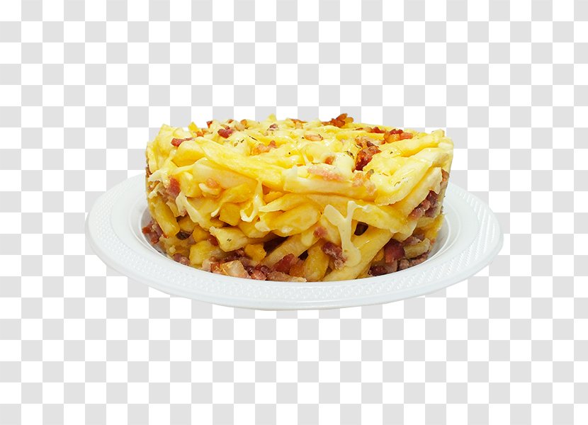 Lasagne CineMania Pastel Stuffing French Fries - Cheese - Batata FRITA Transparent PNG
