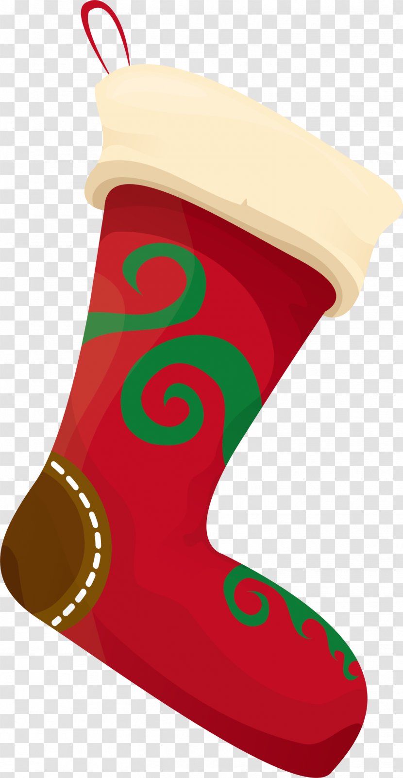 Christmas Stocking Sock Clip Art - Red Fresh Socks Transparent PNG