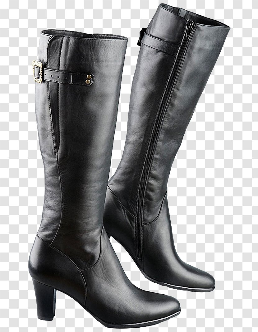 Riding Boot Wellington - Motorcycle - Black Boots Transparent PNG