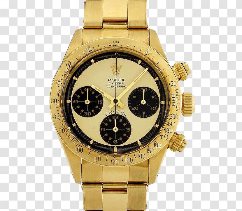 Rolex Daytona Submariner 24 Hours Of Watch - Gold Transparent PNG