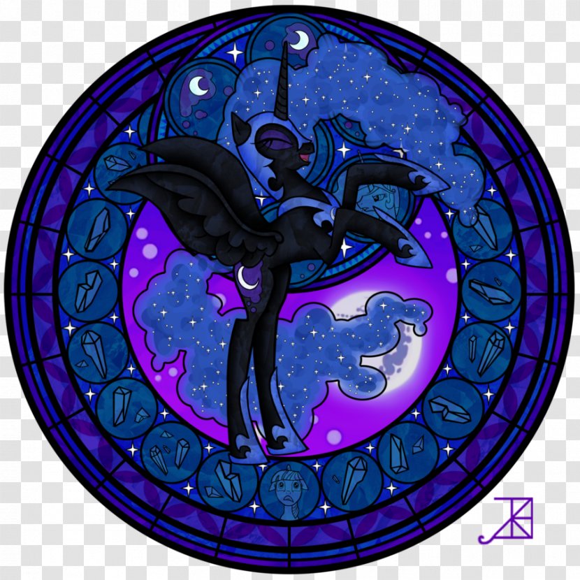 Princess Luna Stained Glass Moon - Game - Painted Transparent PNG