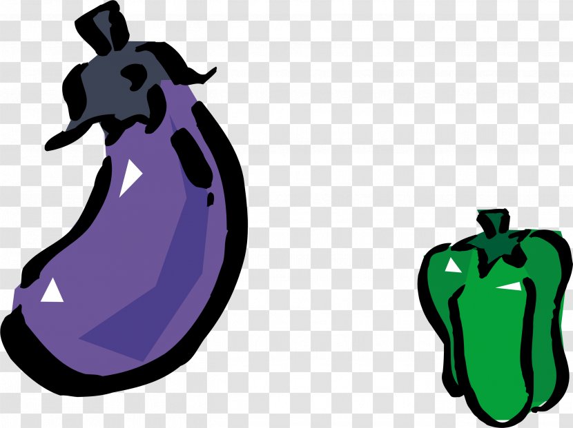 Eggplant Vegetable - Purple - Vector Material Transparent PNG