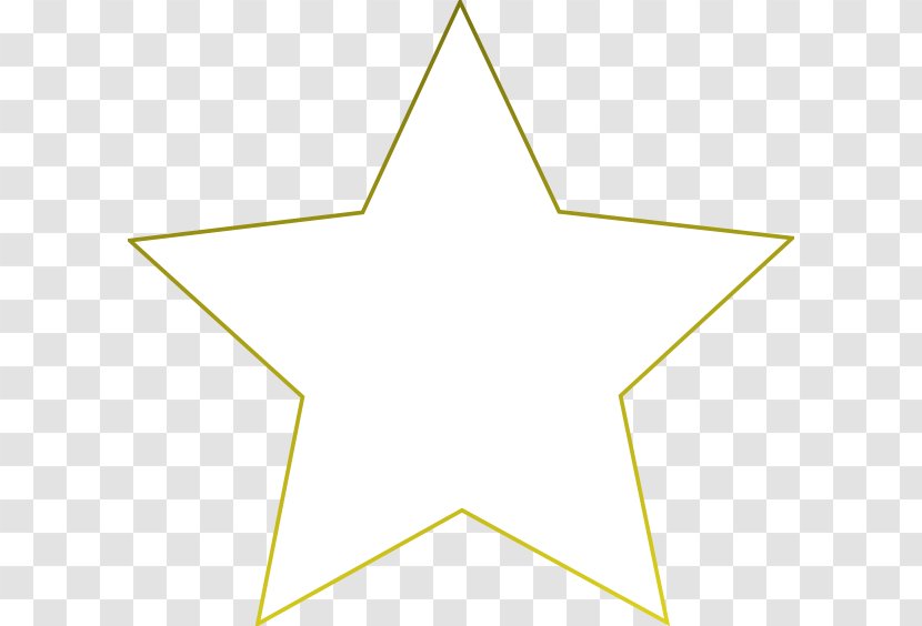 Area Triangle Yellow Pattern - Star - White Image Transparent PNG