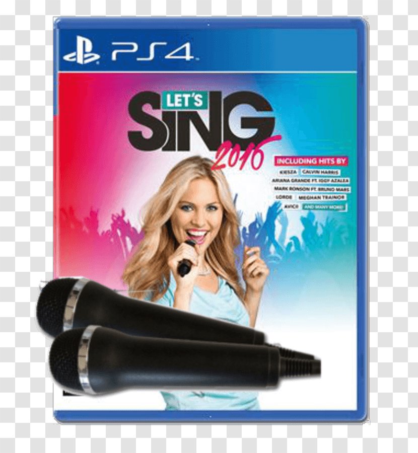 Microphone Let's Sing 2016 Wii PlayStation 4 - Game Transparent PNG