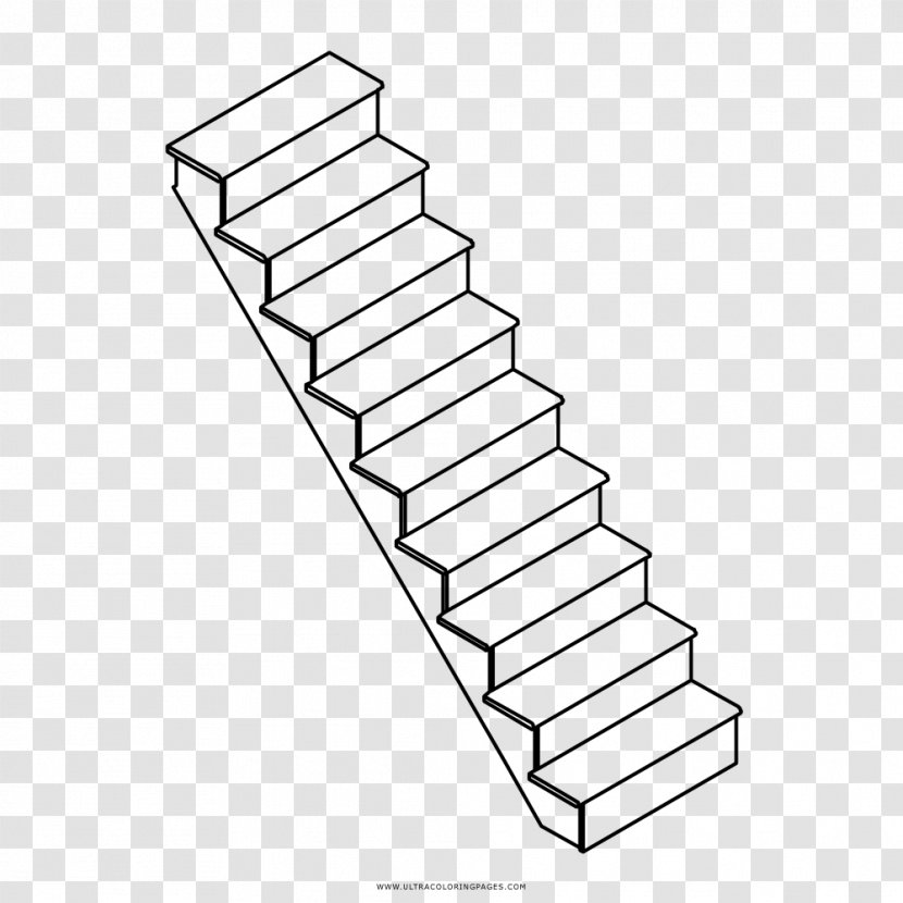 Drawing Stairs Line Art - Croquis - Prints Clipart Transparent PNG