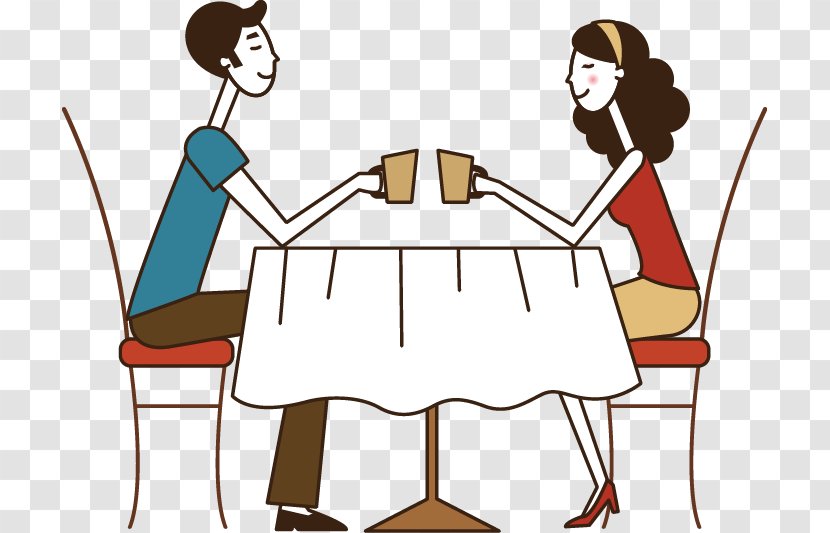 Significant Other Dating Illustration - Artwork - Cartoon Desk Table Transparent PNG