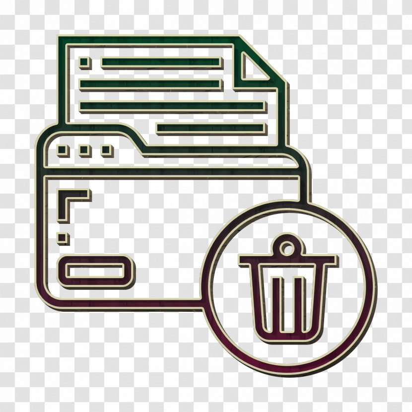 Data Icon Delete Icon Data Management Icon Transparent PNG