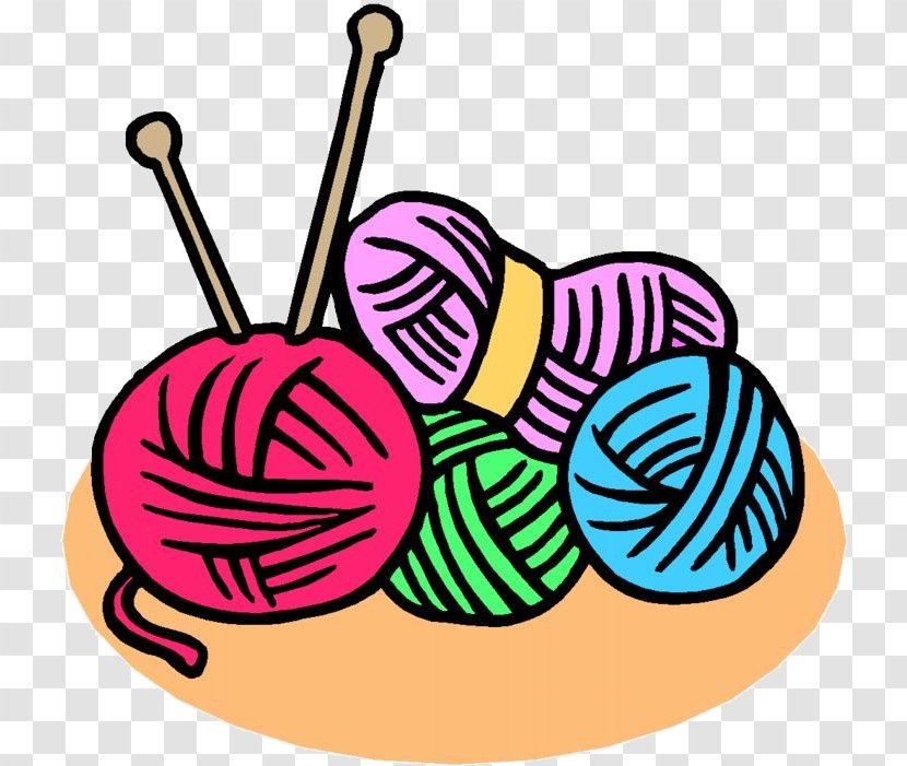 Knitting Needle Needlework Clip Art - Food - Yarn Ball Transparent PNG