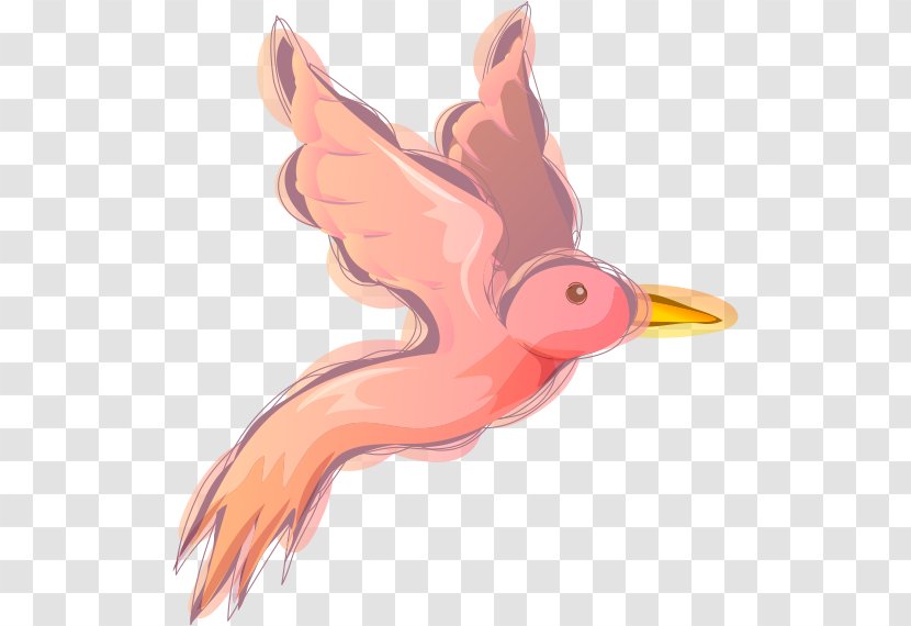 Bird Owl Clip Art - Duck - Pink Birds Transparent PNG