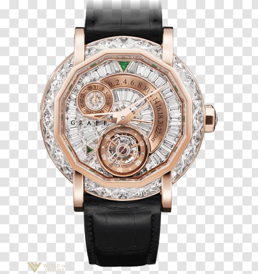 Watch Graff Diamonds Tourbillon Clock - Watchmaker Transparent PNG
