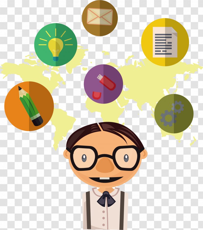 Thought Icon - Chart - Dr. Vector Creative Thinking Man Map Transparent PNG