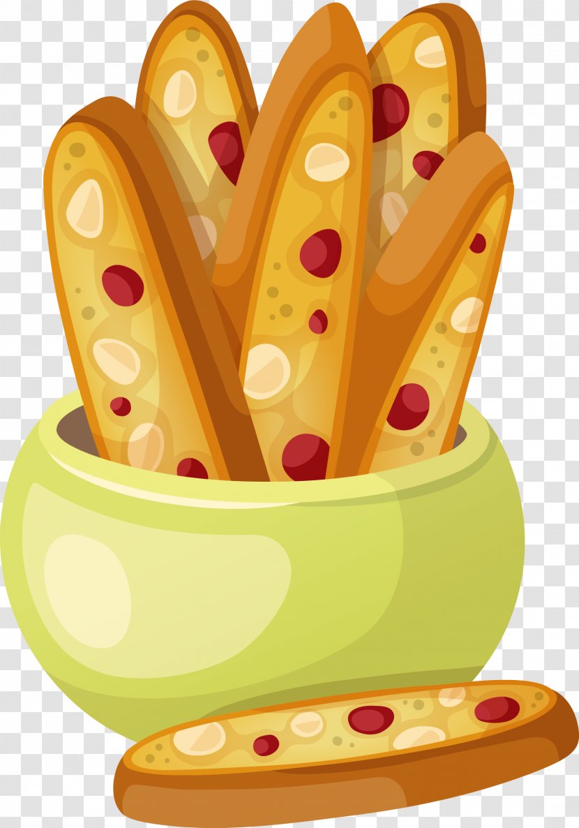 Bakery Italian Cuisine Meatloaf Illustration - Symbol - Hand Painted Yellow Bread Transparent PNG