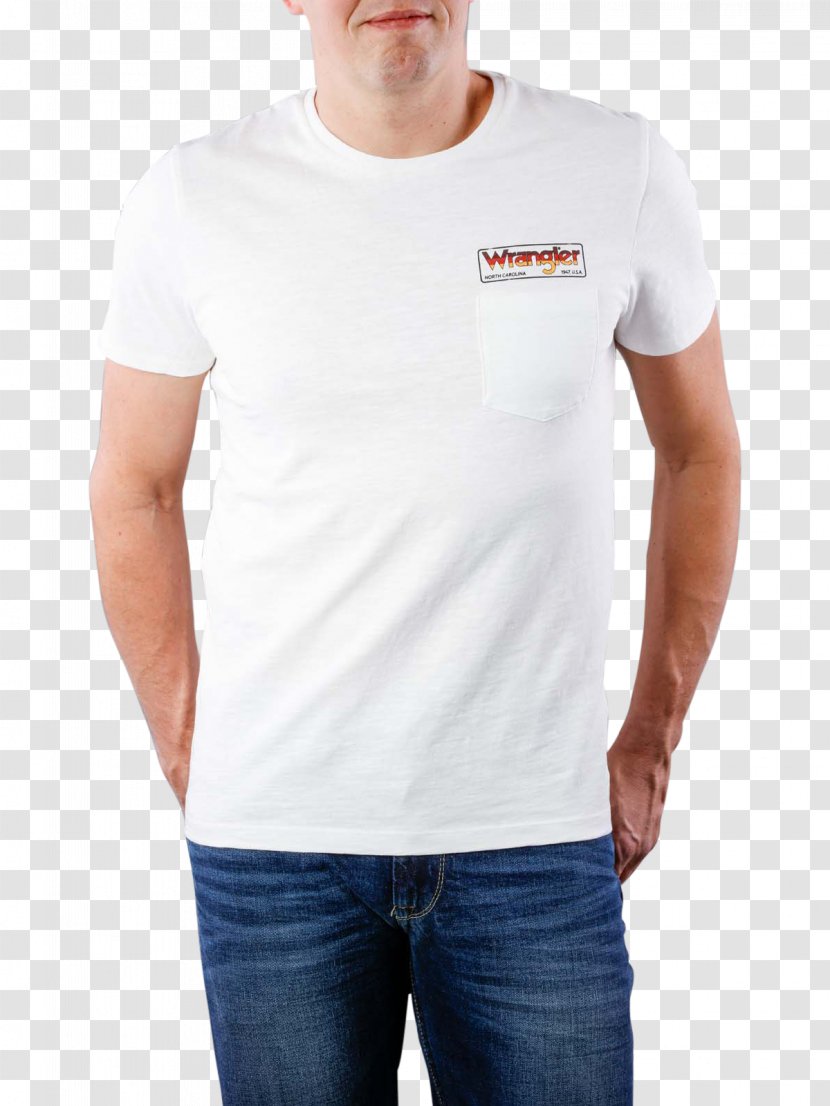 Long-sleeved T-shirt Pocket Jeans - Cotton Transparent PNG