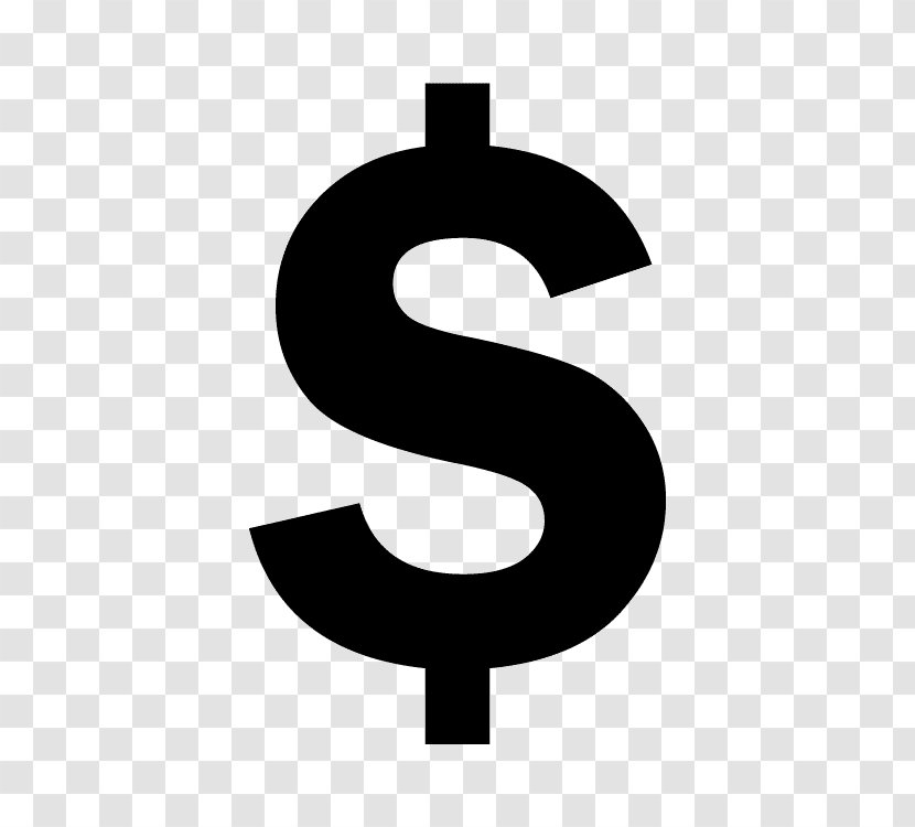 Dollar Sign United States Money Currency Symbol - Text Transparent PNG