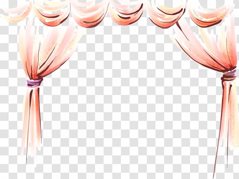 Curtain Drawing - Line Art - Curtains Transparent PNG