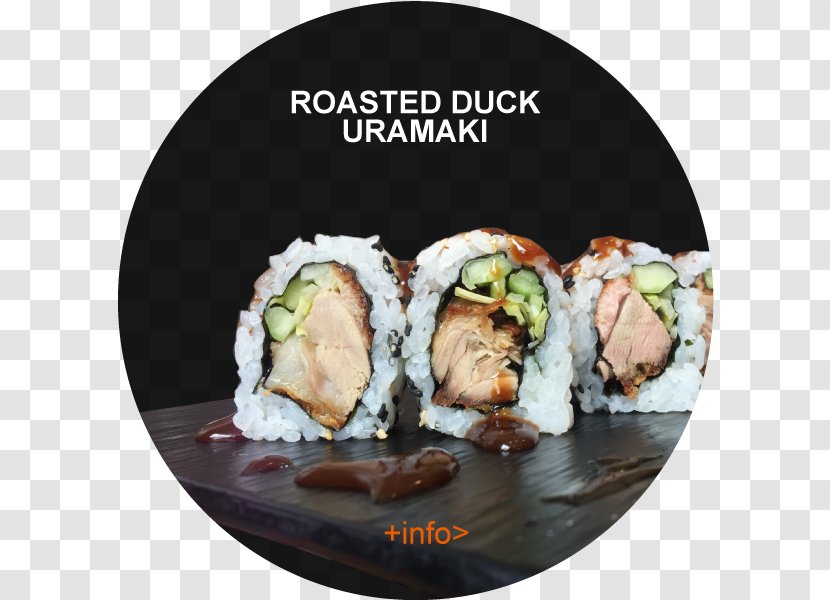 California Roll Gimbap Makizushi Sushi Peking Duck - Avocado Transparent PNG